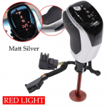 Automatic DSG Gear Shift Knob For VW Golf Mk6 Mk7 Passat B7 B8 Tiguan MK2 Touareg CC LED interior Synchronize electronic display RED-Matt Silver
