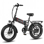 Maxturn Polaris Kokkupandav T&auml;iskasvanute Elektrijalgratas 250W Mootoriga 48V13Ah Akuga 20-tollised Maastikurehvid T&auml;iuslik LinnaS&otilde;iduks ja V&auml;ljas&otilde;itudeks must