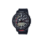 Casio Pro Trek Seeria Prt Smart Baromeetriline K&otilde;rgusm&otilde;&otilde;tja Informatsioon V&auml;litingimustes Neljakordne Andur Kahekordne LED-valgustus Kvartsmehhanism Vaikerihm PRT-B70-1PRD Regular Watch Box,Black