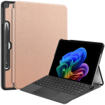 Kaitse&uuml;mbris Microsoft Surface Pro 12 12-tollisele tahvelarvutile P&otilde;rutuskindel Toetusalus PU Nahkkate Surface Pro 12 12 jaoks Surface Pro12 12inch roosa kuldne v&auml;rv