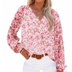 Moodne tr&uuml;kitud naistes&auml;rk Lahtised s&auml;rgid Daamide topid T-s&auml;rk Harajuku Elegantne pikkade varrukatega pluus Naiste riided Blusas S punane