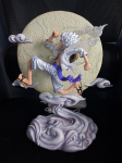 Luffy Anime One Piece Kuju Luffy Gear 5 Tegevuskujud Anime One Piece Kuju Monkey D. Luffy PVC Mudelm&auml;nguasi Kingitus Poisis&otilde;brale valge