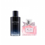 Dior Sauvage Eau de Parfum & Miss Dior Eau de Parfum L&otilde;hnakomplekt Wasteland Men's 60ml+Miss Dior Women's 30ml
