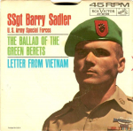 7-tolliline plaat BARRY SADLER The Ballad Of The Green Berets Le 478739 RCA Victor 1966 USA CountryFolk Kasutatud