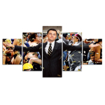 Raamimata L&otilde;uend 5 tk Kuum Raha The Wolf of Wall Street Film Seinakunst Pildid Maalid Kodu Dekoor elutuppa 40x60 40x80 40x100cm