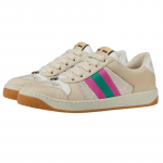 Gucci Screeneri kollektsioon GG emailitud vanutatud naiste suurus vabaajakihiline roosa/roheline 577684 2C830 9150 34.5