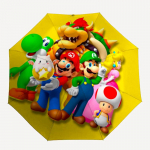 1 tk Super Mario Bros Auto Isikup&auml;rane Armas Vihmavari 8-luuline Disain Kompaktne Varustus V&auml;ljas Reisimiseks, T&auml;iuslik Halloweeni J&otilde;ulukink S&otilde;pradele v&otilde;i Perekonn