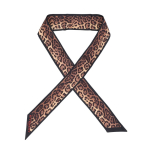 Givenchy Leopardimustriga Kitsas Twill-siidist Sall 240 BG00P1G002 240 black
