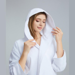 Unisex kiiresti kuivav puuvillane vahvelkapuutsiga hommikumantel - kerge ja pehme suveks S (Length 105*Chest 105*Sleeve 45) beige
