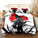 Jaapani samurai voodipesukomplekt pehme tekikotikomplekt meestele teismeliste magamistuba &uuml;hekohaline kahekohaline king size tekikott padjap&uuml;&uuml;r poisi kingitus 135x200cm