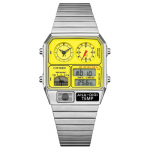 CITIZEN Collection Series Kronograaf Kuup&auml;evan&auml;idik Igavene kalender Kvarts Terassihmaga 32,5 mm Unisex Kollane sihverplaat JG2170-59Y kollane
