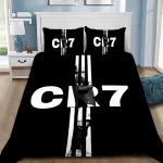 Ronaldoo Tekikott Padjap&uuml;&uuml;r Jalgpall Cr7 Voodipesukomplekt Lapsed T&auml;iskasvanu Poiss T&uuml;druk Magamistoa Kaunistus &Uuml;hepersoniline Kahepersoniline Suur Suurus 100x135cm-2pcs