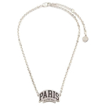 Balenciaga Logo Metallist Kaelakee Naiste kaelakeed H&otilde;bedane 101168097 F,Silver