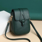 Yogodlns Simple &otilde;lakott naistele PU nahast Crossbody kott Mitmekihiline Messenger k&auml;ekott ja rahakott klapiga telefonikott 14*7*20cm must