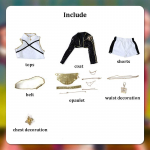 Rumi Zoey Mira Cosplay Cosplay Kost&uuml;&uuml;m Parukas T&uuml;drukute Must Kuldne &Uuml;likond Laste Halloweeni Peo Rollim&auml;ngu R&otilde;ivastus Child 110