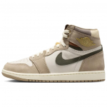Air Jordan 1 Retro High OG Khaki Naiste Tossud Kreemjas Mitmev&auml;rviline-Sail-Cargo-Khaki-Coconut-Milk-Pecan FD2596-201 37.5