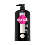 Sunsilk Stunning Black Shine &Scaron;ampoon 1 L|| Amla + &Otilde;li ja P&auml;rliproteiiniga|| Annab L&auml;ikiva|| Niisutatud ja Kohevama Juukseid - Parabeenivaba must