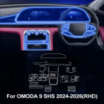 OMODA 9 SHS 2026 2025 2025 jaoks PPF kaitsekile Auto L&auml;bipaistev TPU LCD GPS-navigatsioon K&auml;igukanginupp Keskpaneel Lisatarvikud