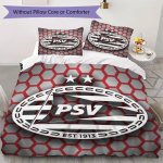 PSV Eindhoven Muster Voodipesu tekikott tekikate padjap&uuml;&uuml;r Kodu kaunistus S&uuml;nnip&auml;evakingitus (1 * tekikott + 2 * padjap&uuml;&uuml;r ilma t&auml;idiseta) 135x200cm