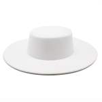Prantsuse Naiste M&uuml;ts Suure Laiusega &Auml;&auml;r 10CM Fedora M&uuml;ts Talvine Villane Derby Pulma-Jazz M&uuml;tsid Lame Tipp Vilt M&uuml;ts 56-58CM white