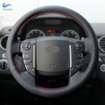 Punutised roolirattal Land Rover Discoverer 3 4 Freelander 2 Range Rover Sport Editioni auto rooliratta nahkkattega red line