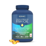 GNC kolmekordse tugevusega kala&otilde;li 1500 mg Omega-3 koos 900 mg EPA ja DHA-ga | 60 pehmet kapslit | S&uuml;damele, tervislikule kolesteroolile, liigeste mugavusele, keskendumisele ja n&auml;gemisele |