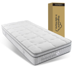 7-tsooniline taskus&uuml;steemiga madrats 90x200 cm H3, 25 cm k&otilde;rge k&uuml;lmvahu t&auml;idisega, ergonoomiline punktelastne ja hingav, OEKO-TEX sertifikaadiga, &uuml;hekohaline 200 x 90 x 25 cm valge