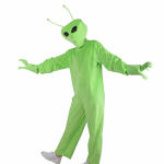Laste tulnuka cosplay &uuml;hes t&uuml;kis kost&uuml;&uuml;m Roheline naljakas kost&uuml;&uuml;m T&auml;iskasvanute Halloweeni kost&uuml;&uuml;m Et tulnukas adult l (170-180cm) green