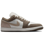 Jordan Air Jordan 1 Lehma l&otilde;hestatud nahast Mugavad madalad Vintage Korvpallijalatsid Meeste Oliivihall 553558-046 44.5 gray