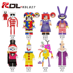 KDL827 Maagilised Numbriga Ehitusklotsid Laste Kokkupandavad Figuurid M&auml;nguasi RT046-053 STEM Hariduslik Loovkomplekt Mitmev&auml;rviline K2189-K2196  8PCS
