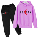 Laste Kapuutsiga Jakk Moodne Korvpallijakk Trendikad Riided Poisid T&uuml;drukud 3-12 Aastat Pullover Dressipluus Topp+P&uuml;ksid 2P Spordikihiline Jooksukomplekt 160 pink