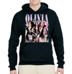OLIVIA RODRIGO Noorte ja t&auml;iskasvanute kapuutsiga pusa XXL black
