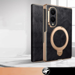 Samsung Galaxy Z Fold8 Fold 8 jaoks Lai Ultra Ehtne Nahast Klapp&uuml;mbris Retro &Otilde;livaha Luksuslik Veisenaha Jalgtelefonikate Fold8 jaoks Galaxy Z Fold8 must