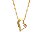 Les Tr&eacute;sors De Lily [G1224] - kullatud kaelakee  Love  valge kuld - 17x13 mm kuld