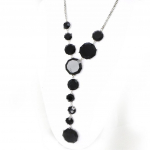 Les Tr&eacute;sors De Lily [G8712] - Collier Cr&eacute;ateur 'Sissi' noir must