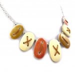 NOA [K1454] - Designer kaelakee  Buttons  beež pruun pruun