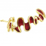 Dolce Vita [L2443] - Bracelet Cr&eacute;ateur 'Nora' rouge dor&eacute; punane