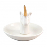 Les Tr&eacute;sors De Lily [P9516] - Elevandiluust kullast 'Unicorn' s&otilde;rmusehoidja - 10x8 cm beež