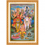 Tee ise, teemanttikandid, Shiva Parvati Ganesha, 5D, teemantmaal, ristpiste, 3D, kaunistus, kingitused 20X30CM