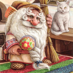 Ristpistekomplekt DIY Teemanttikandid Multikas vanaisa Teemantmaaling Mosaiik Kodukaunistus 30X30CM