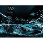 5D isetehtud Daimondi maal  V&auml;rviline v&otilde;idus&otilde;iduauto  3D teemantmaal &uuml;mmargune rhinestone teemantmaal tikand 20X30CM