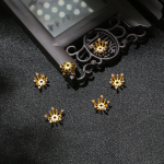 Vasest &otilde;&otilde;nsad lillehelmed. Otsakorkide pistikud isetehtud ehete valmistamiseks 5x10mm roosa kuldne v&auml;rv