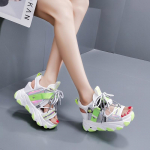 Leisure Lady Platform Tursked sandaalid Segav&auml;rvilised kingad Pits Pandlaga Punk Sandaalid Naiste Avatud varbaga Rannajalatsid Naine 38 roheline