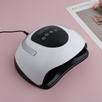 220W SUN X9 MAX UV LED-lamp k&uuml;&uuml;nekuivati ​​koos automaatse sensoriga LCD-ekraaniga 57 LED k&uuml;&uuml;nekuivati ​​lamp manik&uuml;&uuml;ri geeli jaoks valge