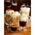 T&auml;isringi puur Teemanttikandid Kohvitass Teemantmaali Ristpiste komplekt 5D DIY Rhinestone Mosaiic Uusaasta kingitus Full Round 15x20CM