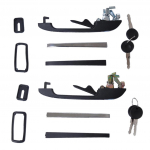 Eesmine vasak ja parem v&auml;lisukse k&auml;epide ja 2 v&otilde;tit VW Golf MK1 MK2 jaoks