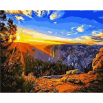 DIY 5D teemantmaal J&auml;rve teemanttikandid maastik T&auml;is&uuml;mmargune puur Rhinestone kunstisein Kodukaunistuse kingitus Full Round 20x30CM