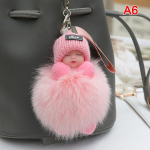 Pompom Sleeping Baby v&otilde;tmehoidja Armsad kohevad pl&uuml;&uuml;sist nuku v&otilde;tmehoidjad