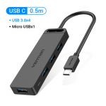 Vention USB C HUB 4 pordiga USB Type C to USB 3.0 Multi HUB splitter arvutitarvikute jaoks Type C HUB