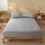 Suurendatud k&otilde;rgusega liibuv lina naturaalset v&auml;rvi toorpuuvillane sojakiu v&otilde;ileivapuuvillane liibuv lina Simmonsi kaitsva kattega voodikatte lina a pair of pillow